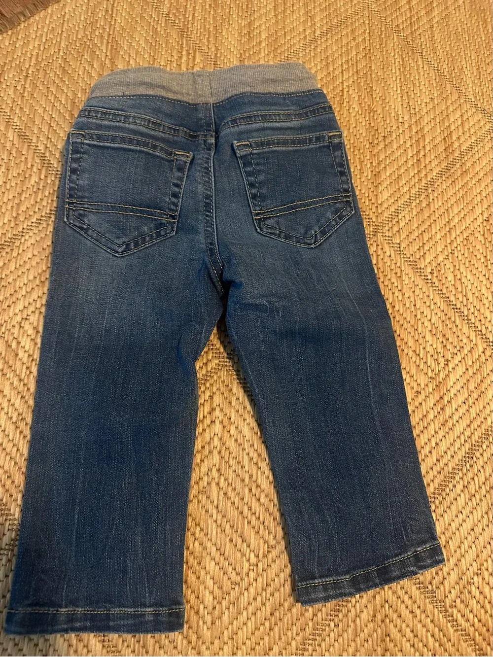 Cat & Jack Blue Denim Pull-On Jeans Adjustable Waistband
